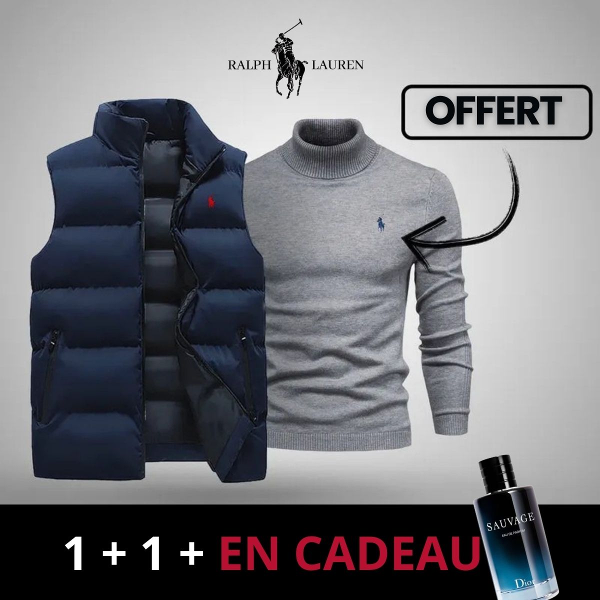 Gilet R&L + Pull Offert (Déstockage)