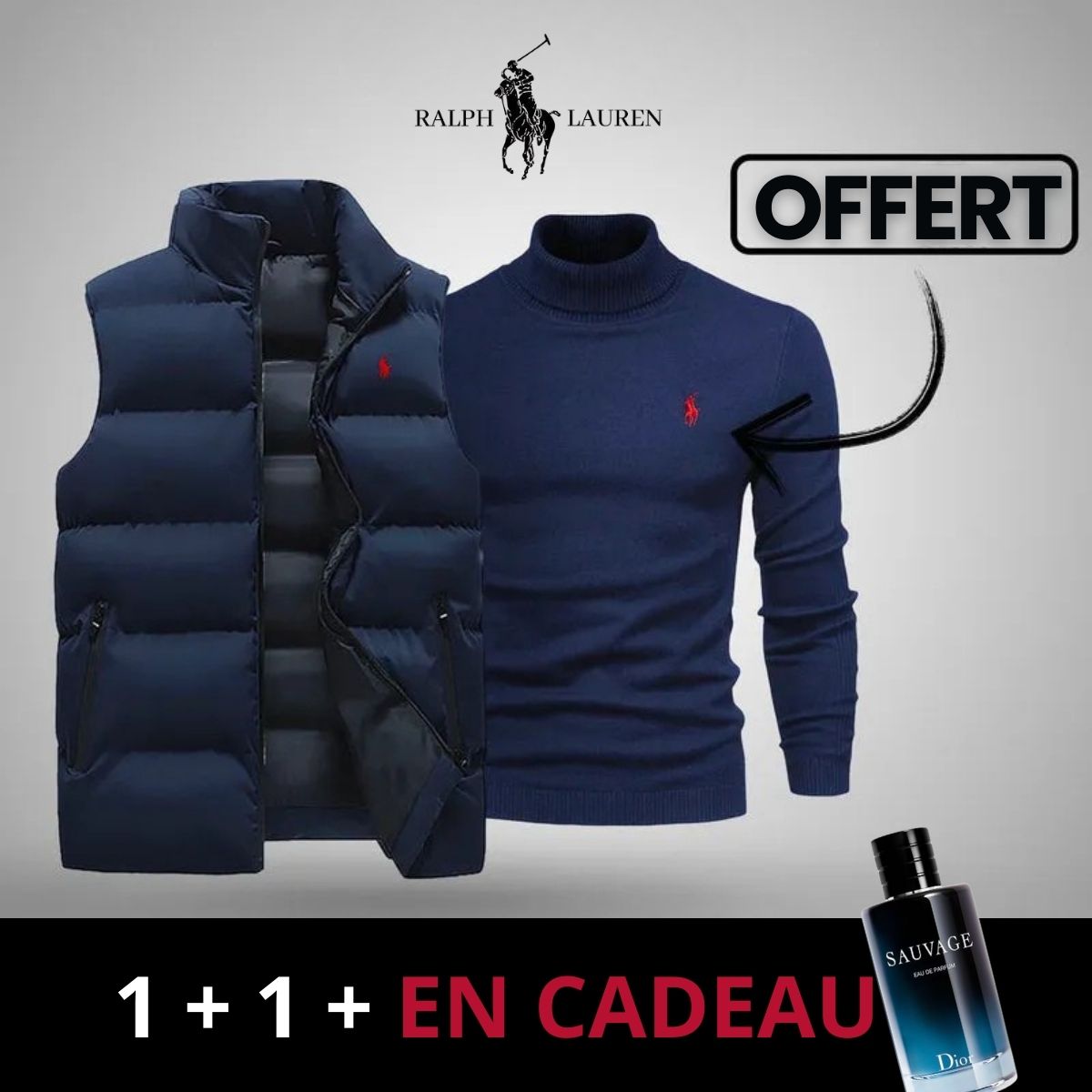 Gilet R&L + Pull Offert (Déstockage)
