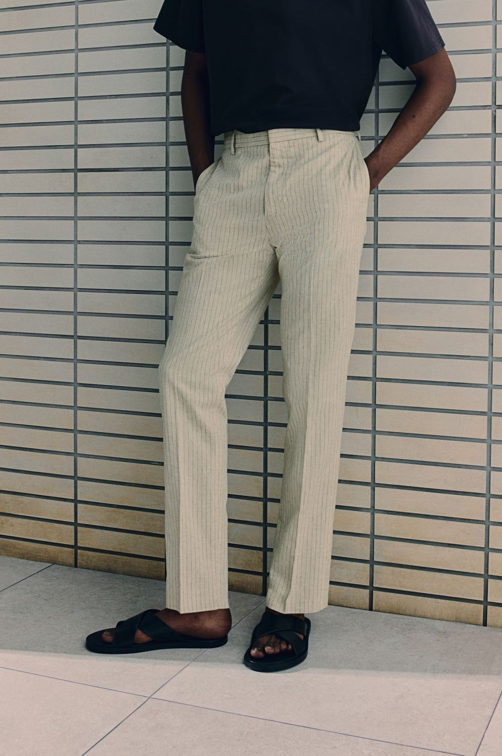 Pantalon chino slim, spacieux et élégant