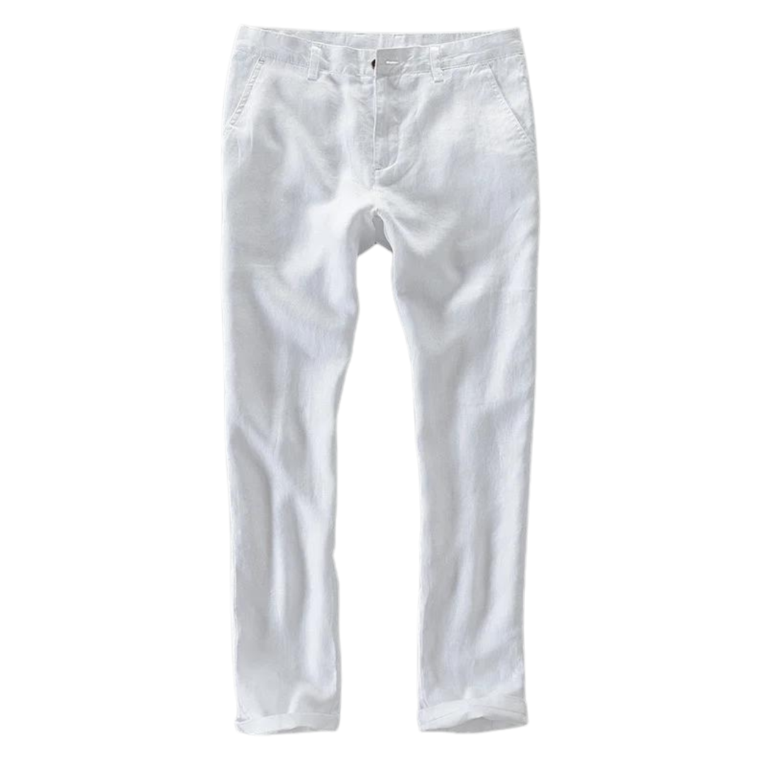 Pantalon décontracté 100 % lin