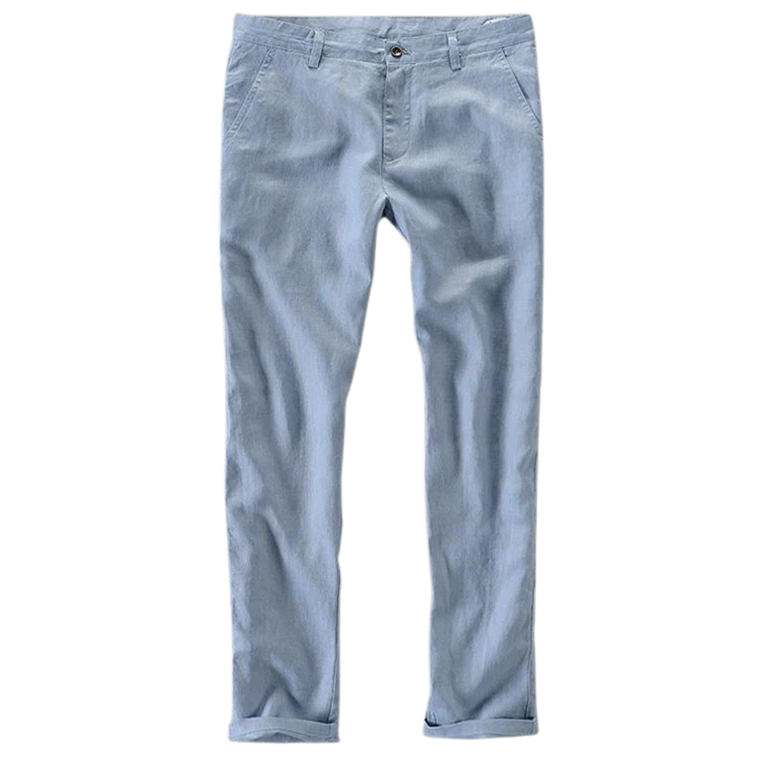 Pantalon décontracté 100 % lin