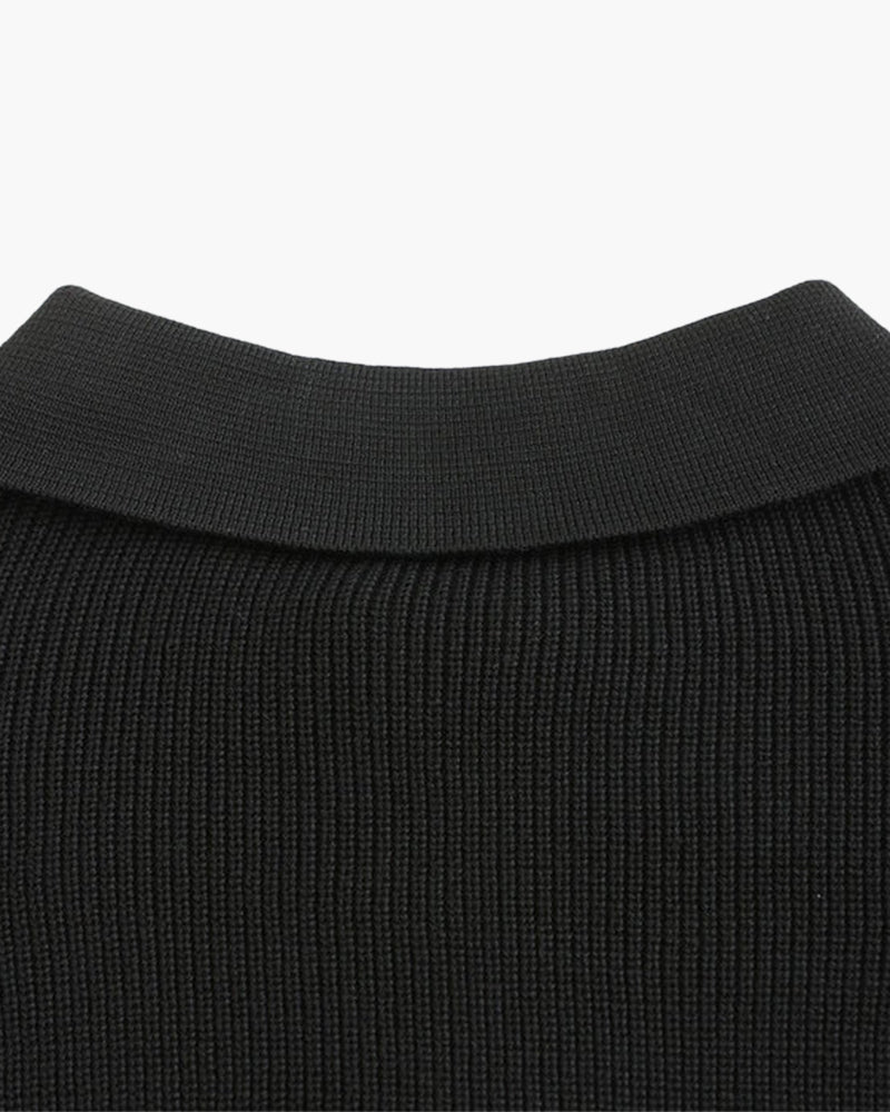 Pull en maille demi-zip Cesare