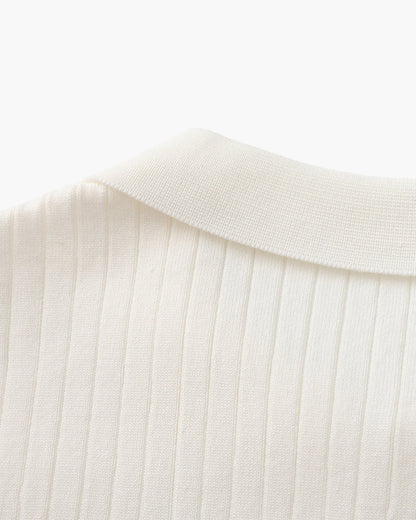 Polo côtelé haut de gamme