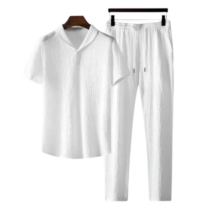 Ensemble polo et pantalon en coton