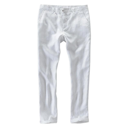 Pantalon décontracté 100 % lin