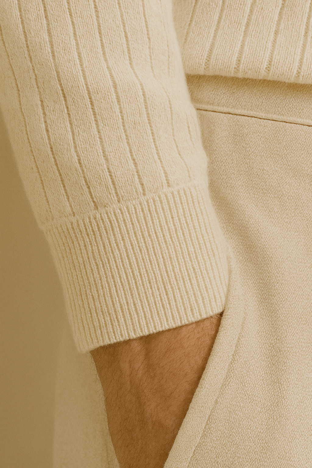 Polo rayé à manches longues